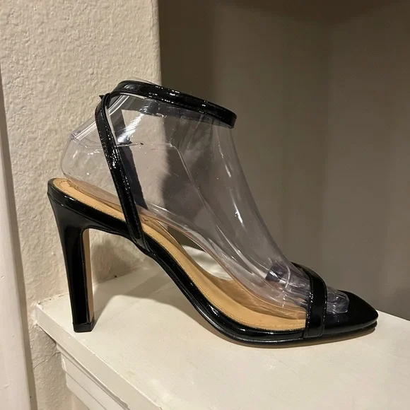 Lisa Vicky - Grace Black Ankle Strap Stiletto Sandal Women Size 8M - Picture 5 of 10